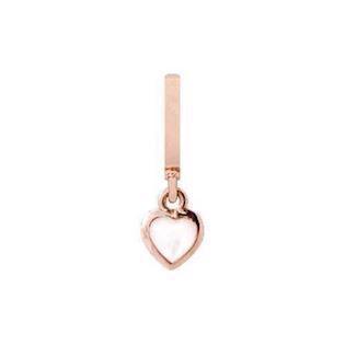 Christina Collect pearl heart pink gold plated pendant 